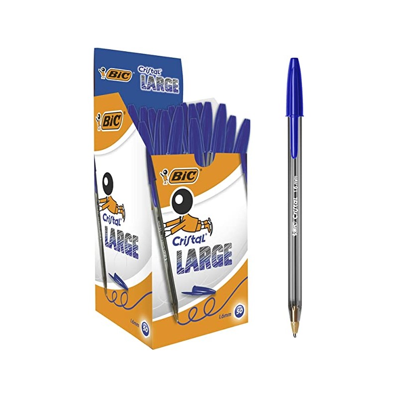 BIC PENNA A SFERA - CRISTAL LARGE - PUNTA MEDIA 1.6 mm