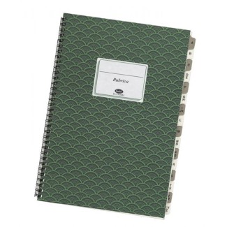 RUBRICA A/Z - 92 PAGINE - 6 PAGINE/LETTERA CON SPIRALE - 29,7X21 CM