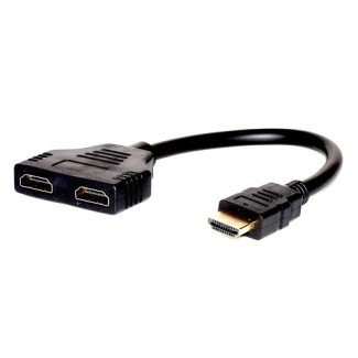 ADATTATORE HDMI MASCHIO - HDMI 2X FEMMINA