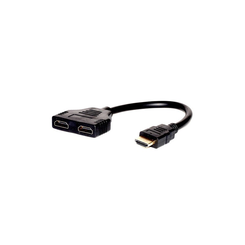 ADATTATORE HDMI MASCHIO - HDMI 2X FEMMINA