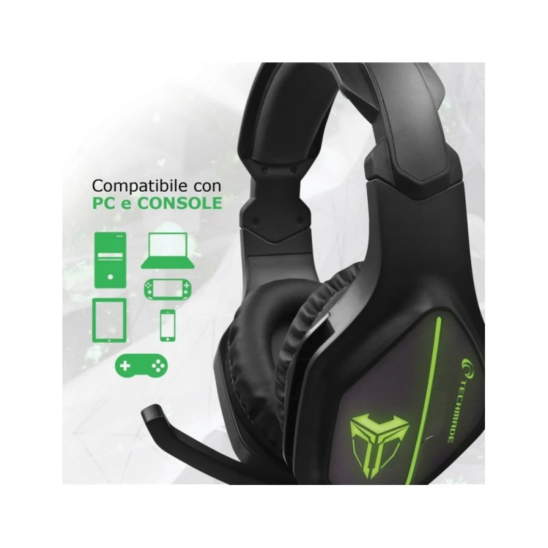 Cuffie Gaming USB Techmade per PC/Console