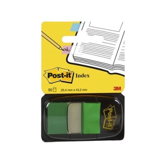 SEGNAPAGINA POST-IT INDEX 680 - 25,4X43,2 MM - VERDE