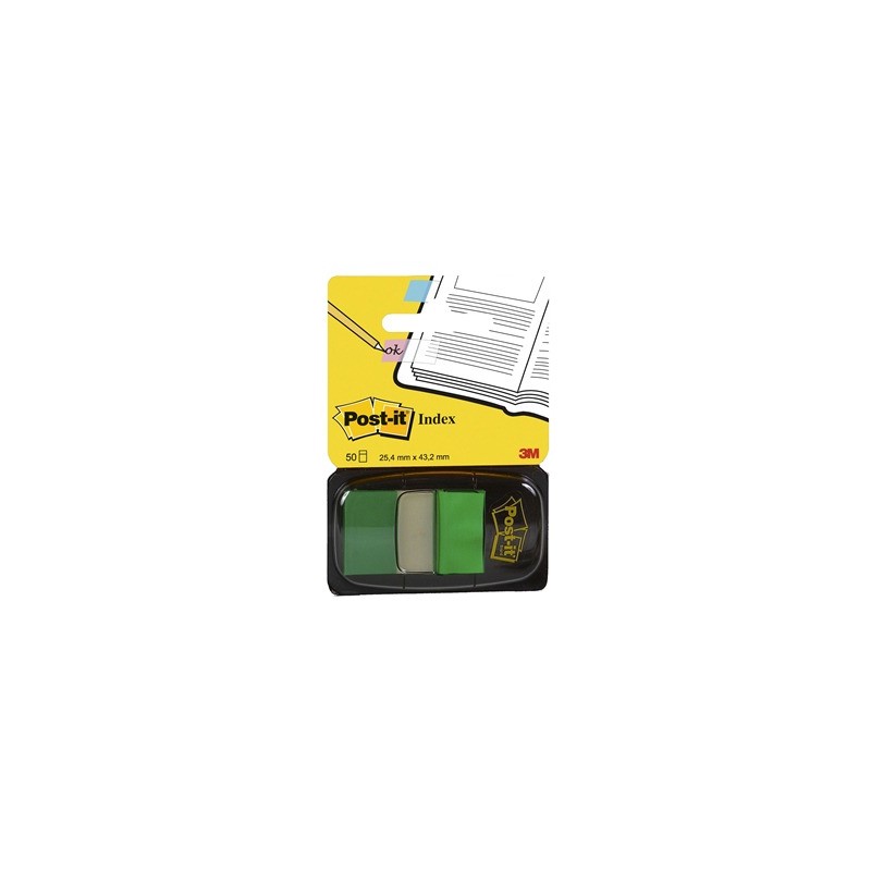 SEGNAPAGINA POST-IT INDEX 680 - 25,4X43,2 MM - VERDE