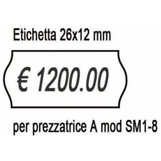 ETICHETTE RIMOVIBILI 26 X 12 MM