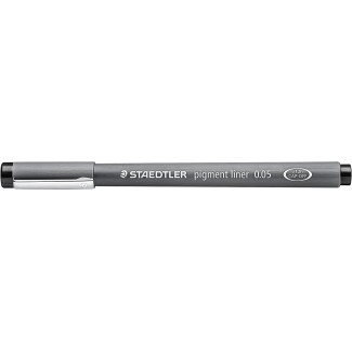 STAEDTLER PIGMENT LINER PENNA FINELINER NERO 0.05 mm