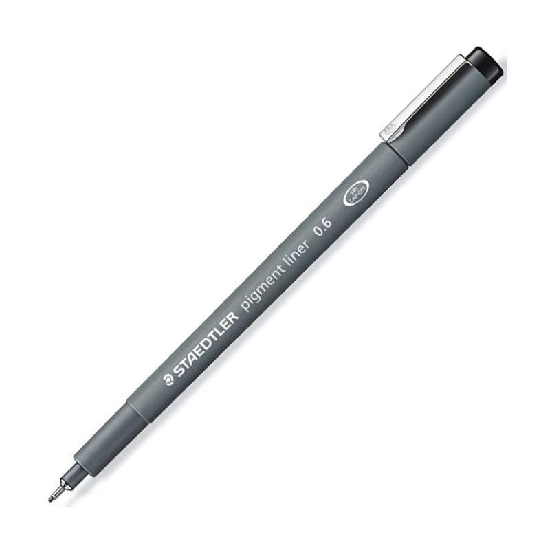 STAEDTLER PIGMENT LINER PENNA FINELINER NERO 0.6 mm