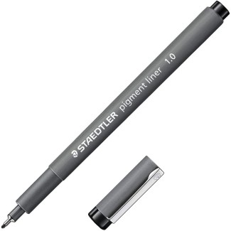 STAEDTLER PIGMENT LINER PENNA FINELINER NERO 1.0 mm